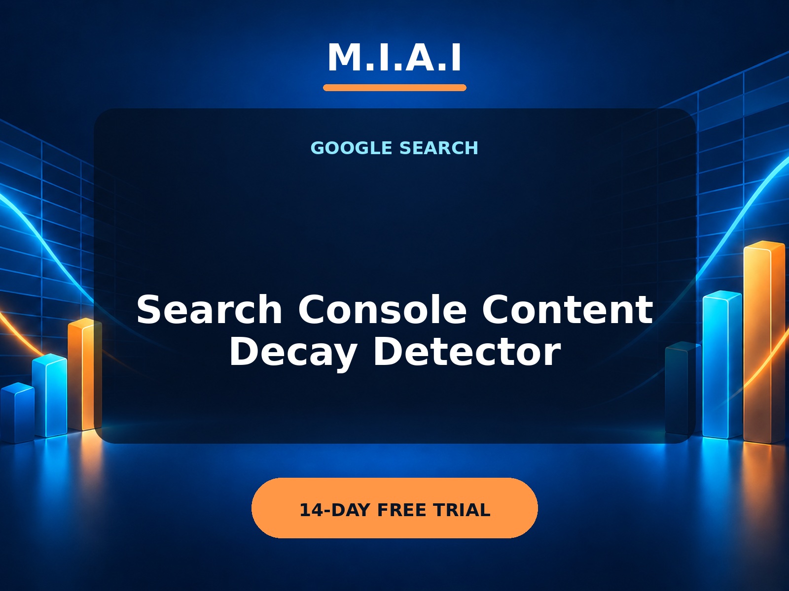 M.I.A.I Search Console Content Decay Detector application cover